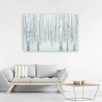 Winter Blue Birch Canvas Art Print, 60x40 in.