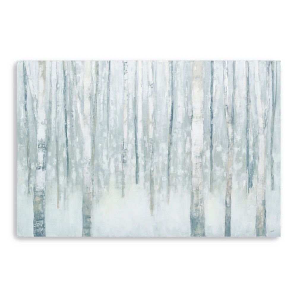 Winter Blue Birch Canvas Art Print, 60x40 in.