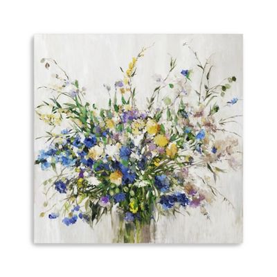 Wild Grown Bouquet Canvas Art Print, 40x40 in.