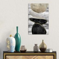 Stagger Abstract Canvas Art Print