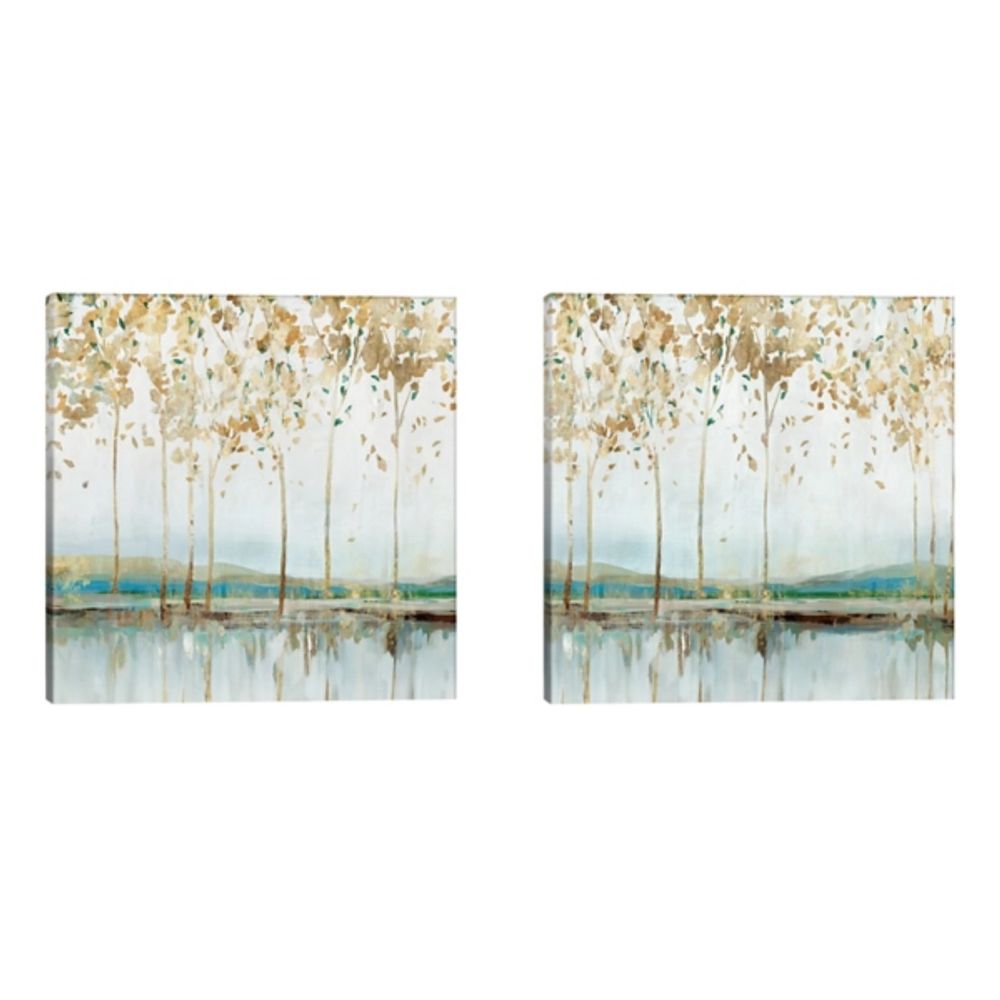 River Breath Canvas Art Prints, Set of 2