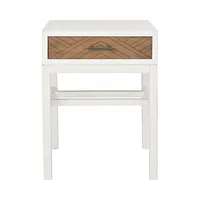 Milo Honey Herringbone Accent Table