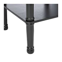 Classic Black Tegan Square Accent Table