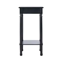 Classic Black Tegan Square Accent Table