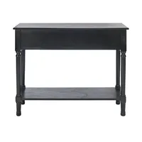 Irma Black Textured Drawers Console Table