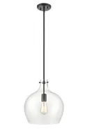 Black Glass Globe Pendant Light