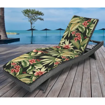 Ava Tropics Outdoor Chaise Cushion
