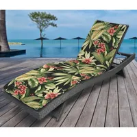 Ava Tropics Outdoor Chaise Cushion