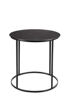 Dark Bronze Rounded Metal Accent Table