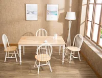 Two Toned Wood Farmhouse Dining Table