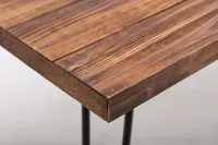 Weather Fir Wood and Hairpin Legs Coffee Table