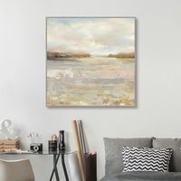 Tranquil Terrain Framed Canvas Print, 35x35 in.