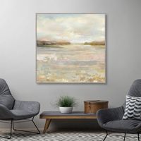 Tranquil Terrain Framed Canvas Print, 35x35 in.