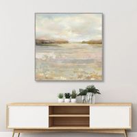 Tranquil Terrain Framed Canvas Print, 35x35 in.