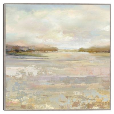 Tranquil Terrain Framed Canvas Print, 35x35 in.