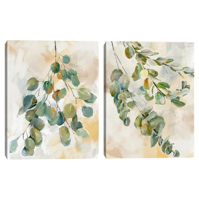 Eucalyptus I & II Canvas Art Prints, Set of 2