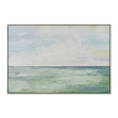 Rough Tide Framed Canvas Art Print