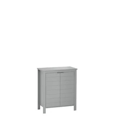 Gray 2-Door Floor Cabinet