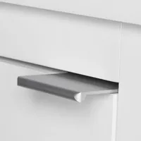 White Open Shelf Cabinet