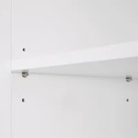 White Open Shelf Cabinet