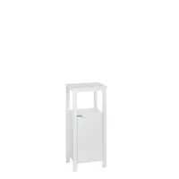 White Open Shelf Cabinet