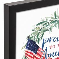 Proud to be an American Framed Canvas Art Print