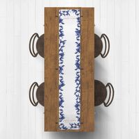 Blue Floral Freedom Table Runner