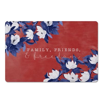 Family and Friends Floral Floor Mat