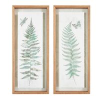 Watercolor Ferns 2-pc. Framed Wall Art