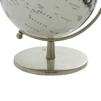 Black and White Aluminum Globe