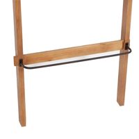 Wooden Leaning Ladder with Hooks