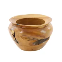 Natural Teak Wood Banga Bowl