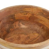 Brown Mango Wood Bowls, Set of 3