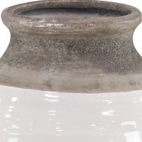 Natural Stone Two-Tone Coastal Vase