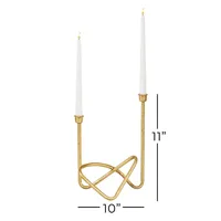 Gold Iron Taper Candle Holder