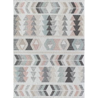 Soft Hues Geometric Area Rug, 8x10