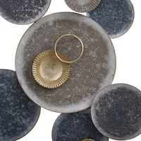 Metal Hammered Discs Wall Plaque