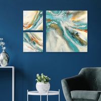 Striations I, II & III Canvas Art Prints, Set of 3