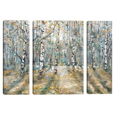 Kaleidoscope Trees Canvas Art Prints, Set of 3