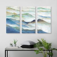 Layered View I Canvas Art Prints, Set of 3