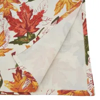 Autumn Foliage Outline Square Harvest Table Cloth