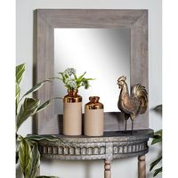 Beige Wood and Metal Half Moon Console Table