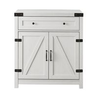 White Barnwood Style Wooden Cabinet