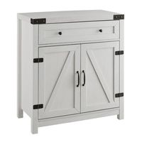 White Barnwood Style Wooden Cabinet