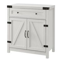 White Barnwood Style Wooden Cabinet