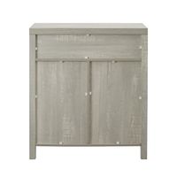 Stone Gray Rustic Barndoor Cabinet