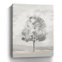 Gray and White Tree II Canvas Art Print, 30x40 in.