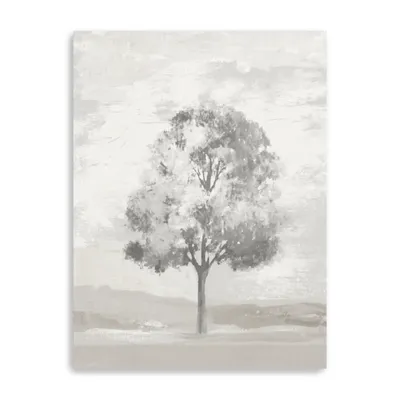 Gray and White Tree II Canvas Art Print, 30x40 in.