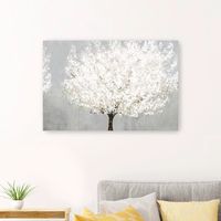 Snow Kissed Blossoms Giclee Canvas Art Print