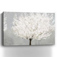 Snow Kissed Blossoms Giclee Canvas Art Print